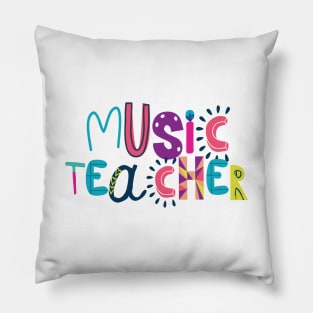 Cute Music Teacher Gift Idea Back to School Pillow