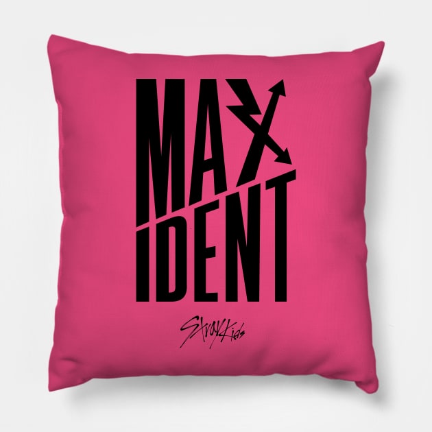 Maxidental Graphic (Black) Pillow by Vicener