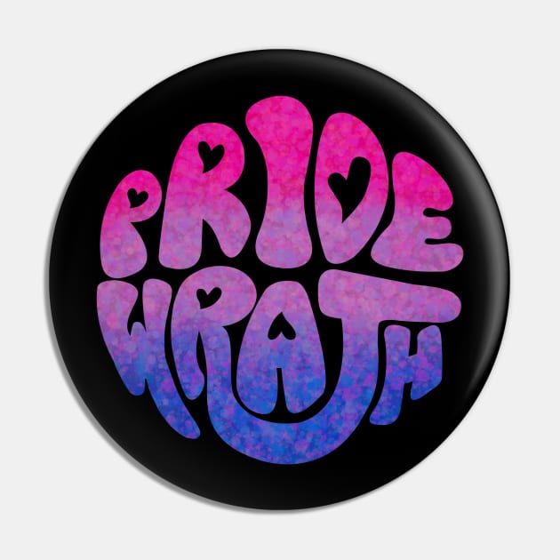 Pride and Wrath (Bi Pride) Pin by Labrattish