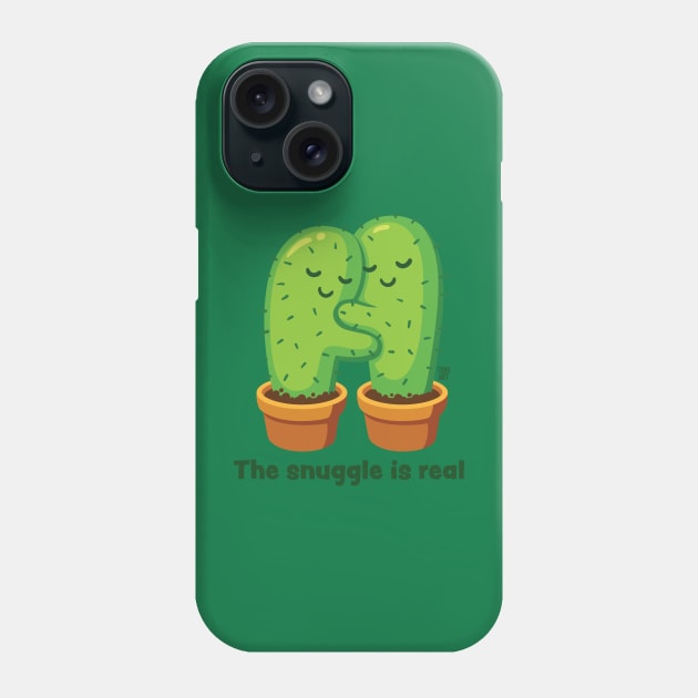 SNUGGLE IS REAL Phone Case by toddgoldmanart