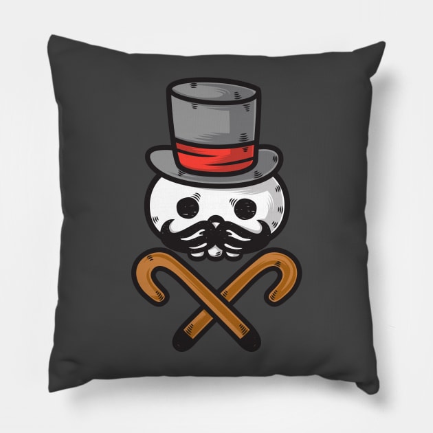 Gentle Skull Pillow by krisren28