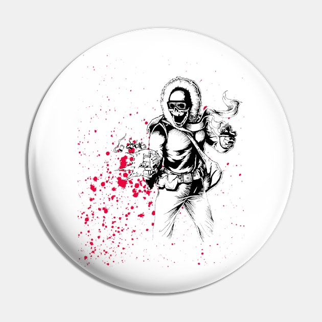 Snow Soldier Pin by MorelandPrint