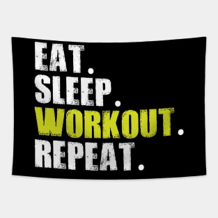 gym eat sleep workout repeat Tapestry