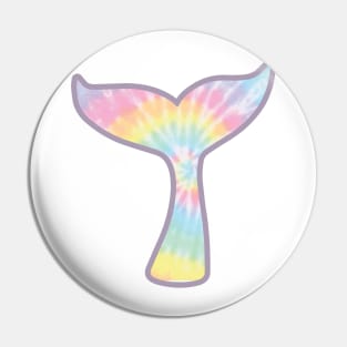 Mermaid Tail - tie dye Pin