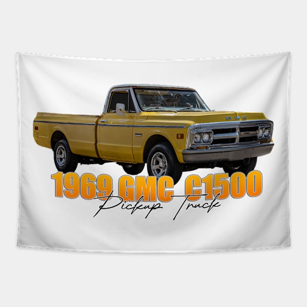 1969 GMC C1500 Pickup Truck Tapestry by Gestalt Imagery