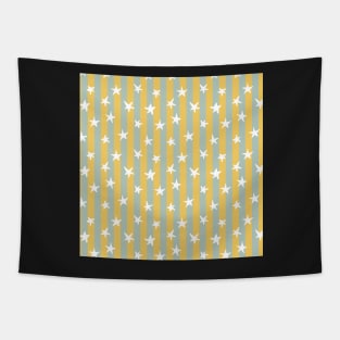 STIPED STARS HENRI MATISSE GREEN AND WHITE VINTAGE RETRO Tapestry