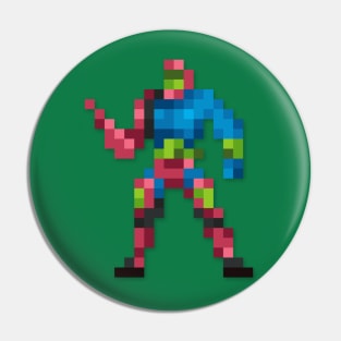 Trap Jaw low-res pixelart Pin