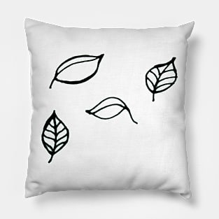 Windy Leaf Autumn Fall Pillow