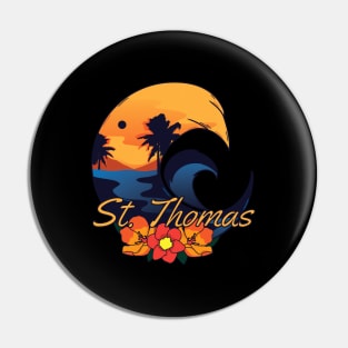 St Thomas Travel Pin