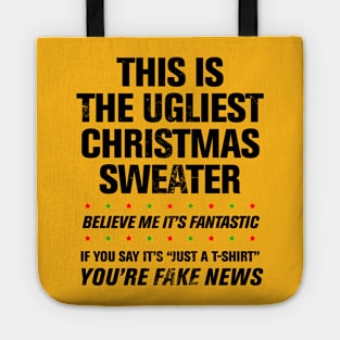 Donald Trump Ugliest Christmas Sweater Tote