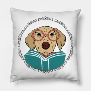 Reading Dog Pillow