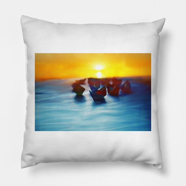 boats Pillow by jmpznz