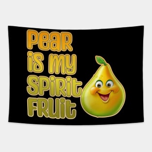 Pear is My Spirit Fruit Tapestry