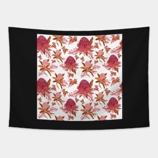 Australian Natives Botanical Seamless Pattern Tapestry