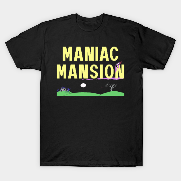 Discover Maniac Mansion C64 Title T-Shirt - Maniac Mansion - T-Shirt