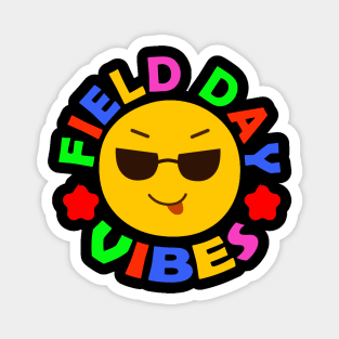 field day vibes emoji Magnet