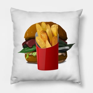 Premium Veggie Burger Pillow