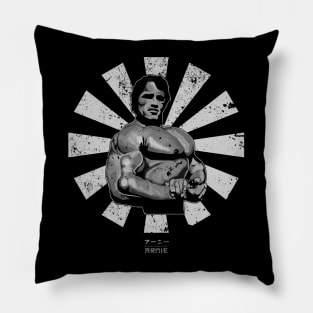 Arnie Retro Japanese Schwarzenegger Pillow