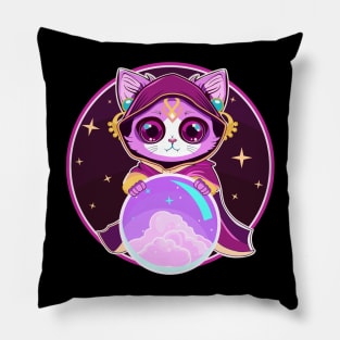 Fortune Teller Cat Pillow