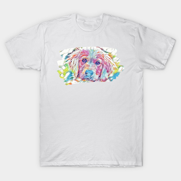 Colorful Dog Art Painting Puppy Hound Doggy Canine Pup Puppy T
