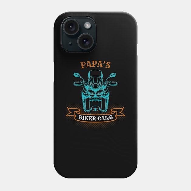 Papa's Biker Gang Father's Day Phone Case by DwiRetnoArt99