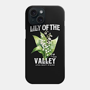 lily of the valley, lily design, flowers, floral art, watercolor illustration of lily of the vally, poisonous plant, may, birth flower Phone Case