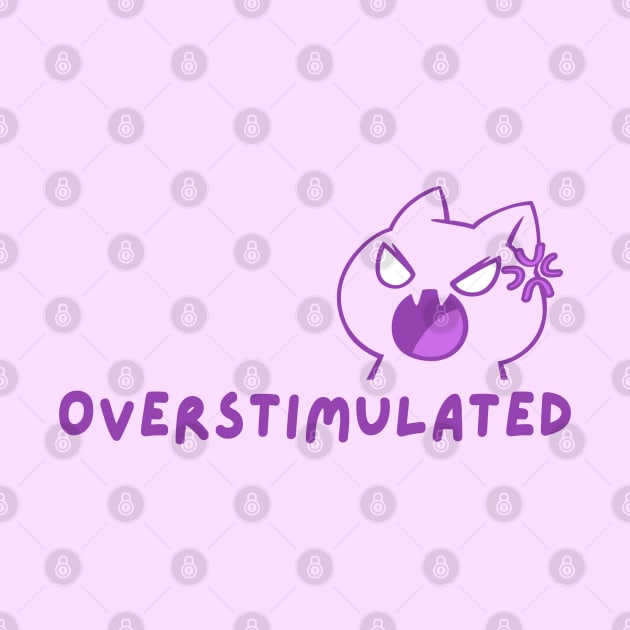 Overstimulated Cat (Purple) by applebubble