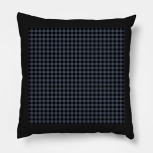 Blue Charcoal Small Gingham by Suzy Hager      Black & Blue Pillow