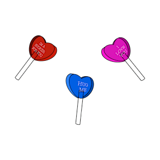 Heart shaped lollipops T-Shirt