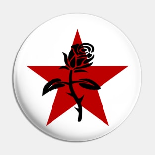 anarchist black rose Pin