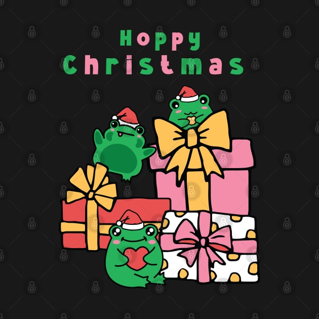 Hoppy Christmas Funny Frog Xmas Gift by BadDesignCo