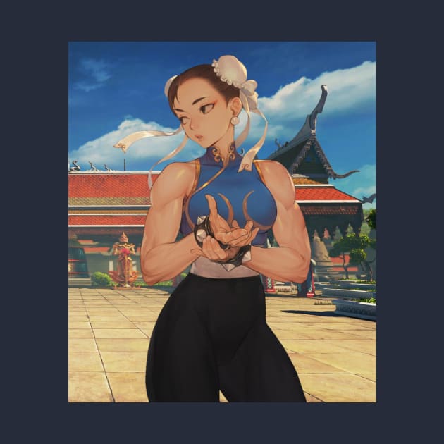 Street Fighter Chung Lee Temple by Clifficus