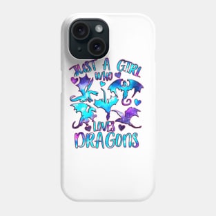 Just a girl who loves dragons Phone Case