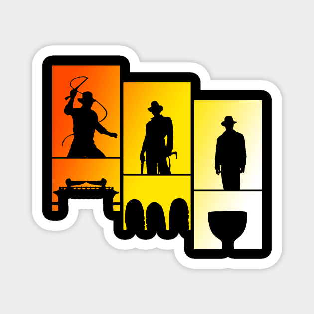 Indy Trilogy Magnet by Nosirrah