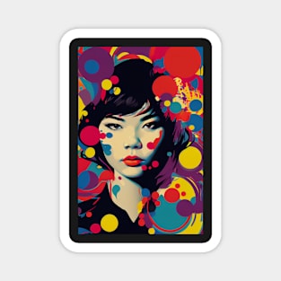 Modern woman in pop-art style Magnet