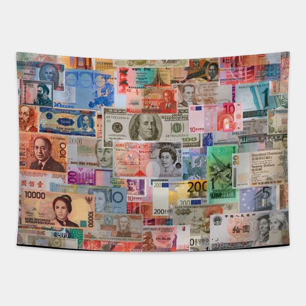 Color of Money Tapestry by fernandaffp