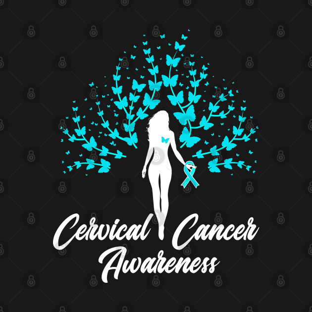 Cancer Awareness Cervical Warrior Survivor by ZNOVANNA