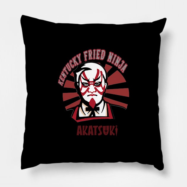 AKATSUKI NINJA FRIED Pillow by QinoDesign