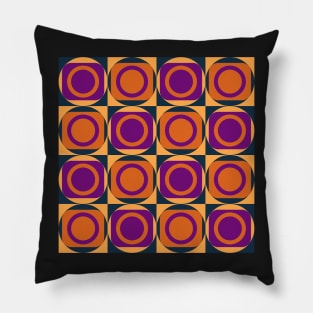 mid century geometrical pattern Pillow