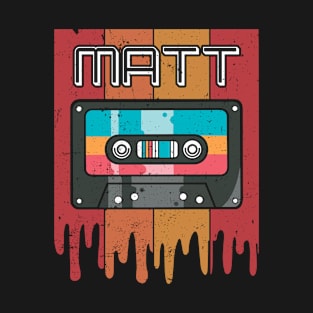 Classic Personalized Matt Proud Name Cassette T-Shirt