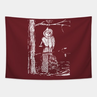 Flatwoods Monster "owl" Nickell Tapestry