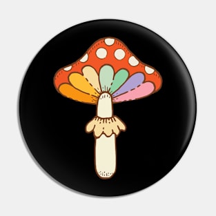 Rainbow Shroom Pin