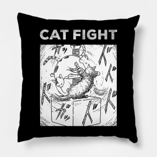 Cat Fight Pillow