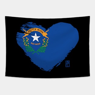 U.S. State - I Love Nevada - Nevada Flag Tapestry