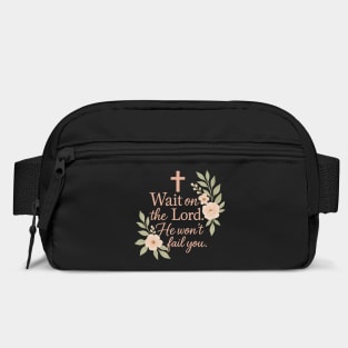 Wait on the Lord, He won't Fail you Christian Gift Bag