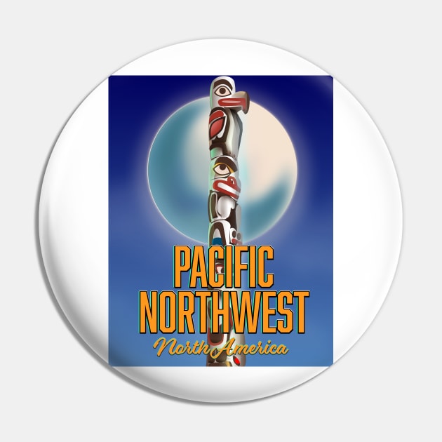 Pacific northwest totem pole travel poster Pin by nickemporium1