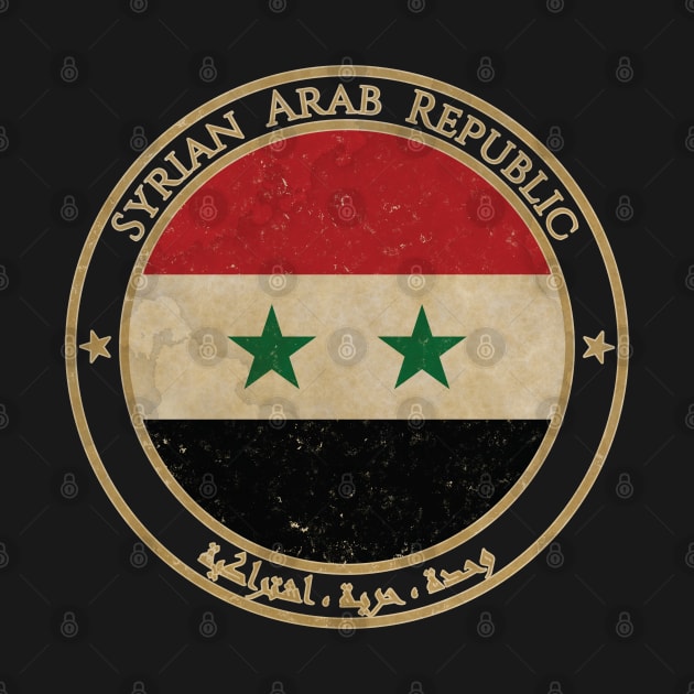 Vintage Syria Syrian Arab Republic Asia Asian Flag by DragonXX
