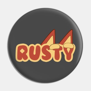 Rusty Logo Pin