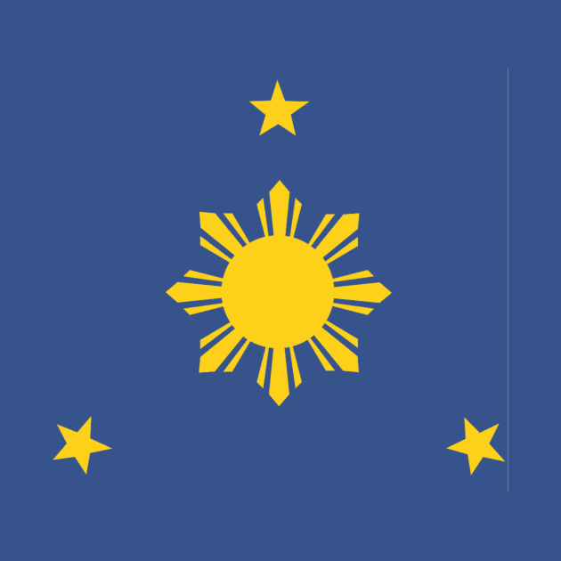 Philippines Sun and Stars by AiReal Apparel by airealapparel