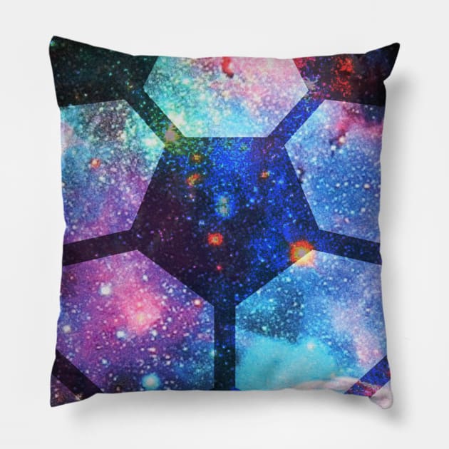 Soccer Galaxy Space Gift Pillow by Rayrock76